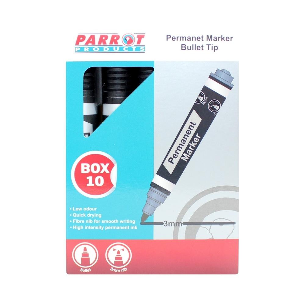 Marker Permanent Bullet Box 10 -Black