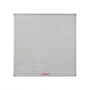 Educational Board Swing Leaf Panel 1220mm x 1210mm Magnetic White - Lines 1 Side