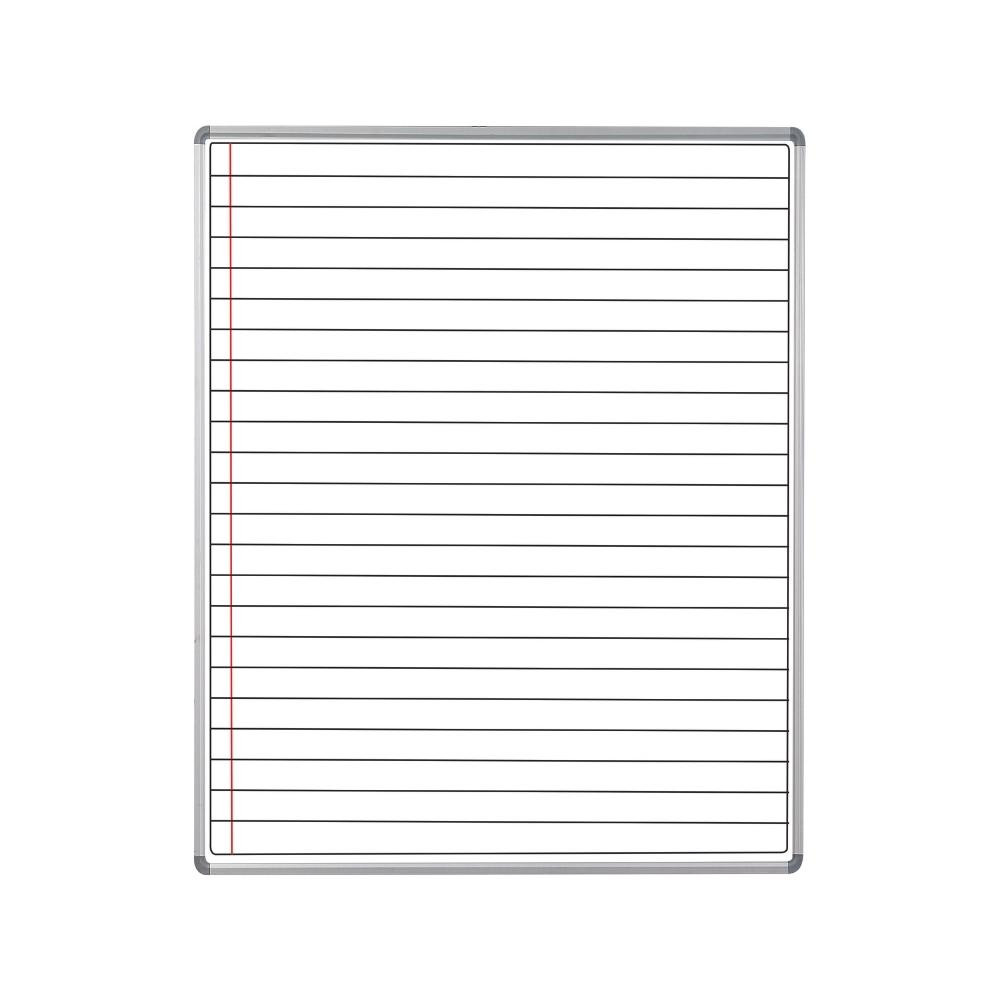 Educational Board Swing Leaf Panel 1220mm x 910mm Magnetic White - Lines 1 Side