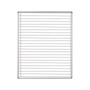 Educational Board Swing Leaf Panel 1220mm x 910mm Magnetic White - Lines 1 Side
