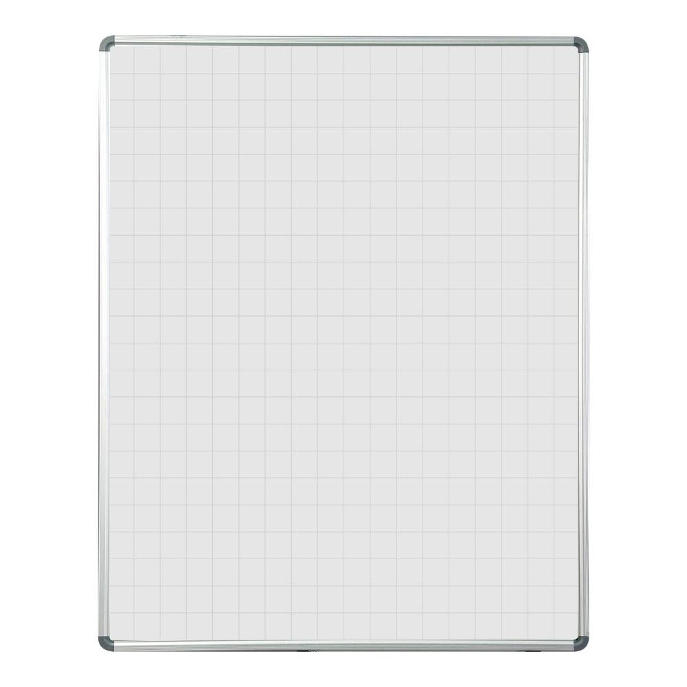 Educational Board Swing Leaf Panel 1220mm x 910mm Magnetic Whiteboard Grey Squares 1 Side