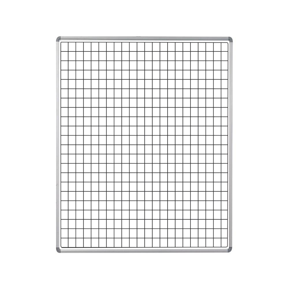 Educational Board Swing Leaf Panel 1220mm x 910mm Magnetic White - Squares 1 Side