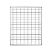 Educational Board Swing Leaf Panel 1220mm x 910mm Magnetic White - Squares 1 Side