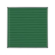 Educational Board Swing Leaf 1220mm x 1210mm Non-Magnetic Chalkboard Lines 1 Side