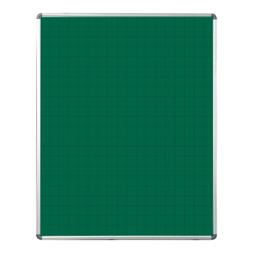 Educational Board Swing Leaf 1220mm x 910mm Magnetic Chalkboard Grey Squares 1 Side