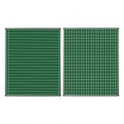 Educational Board Swing Leaf 1220mm x 910mm Non-Magnetic Chalkboard Line / Squares