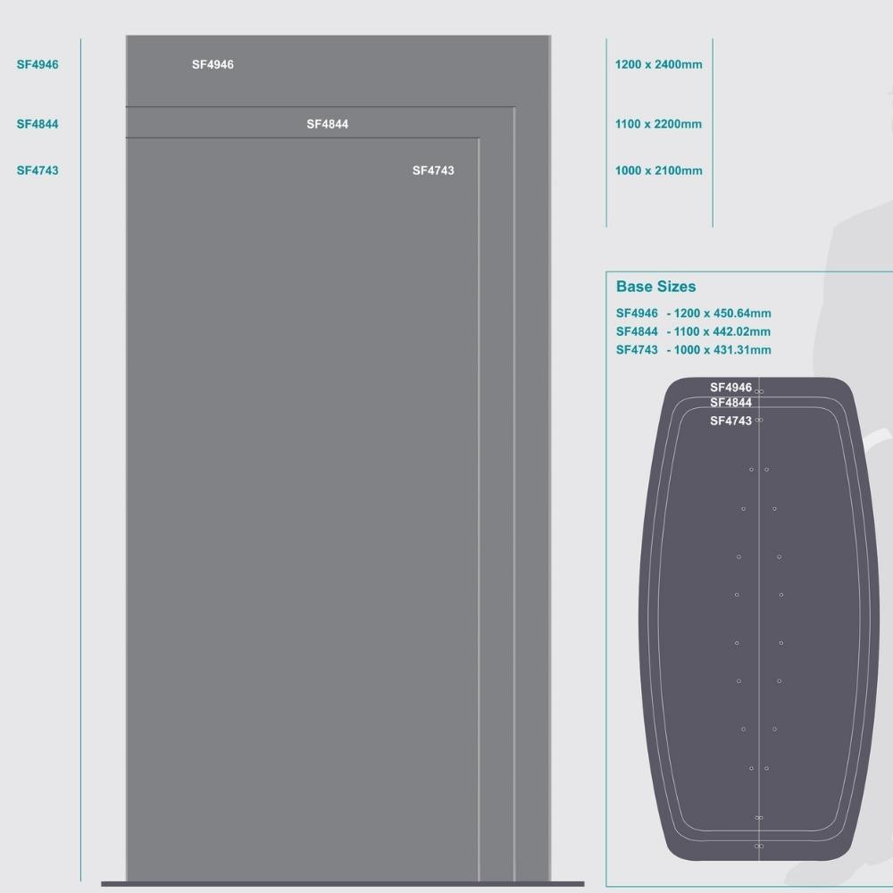 Sign Frame 1200x2400mm DBL Sided Standing