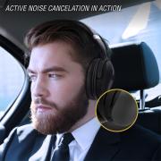 Silenco Series Active Noise Cancelling Bluetooth Headphones - Black
