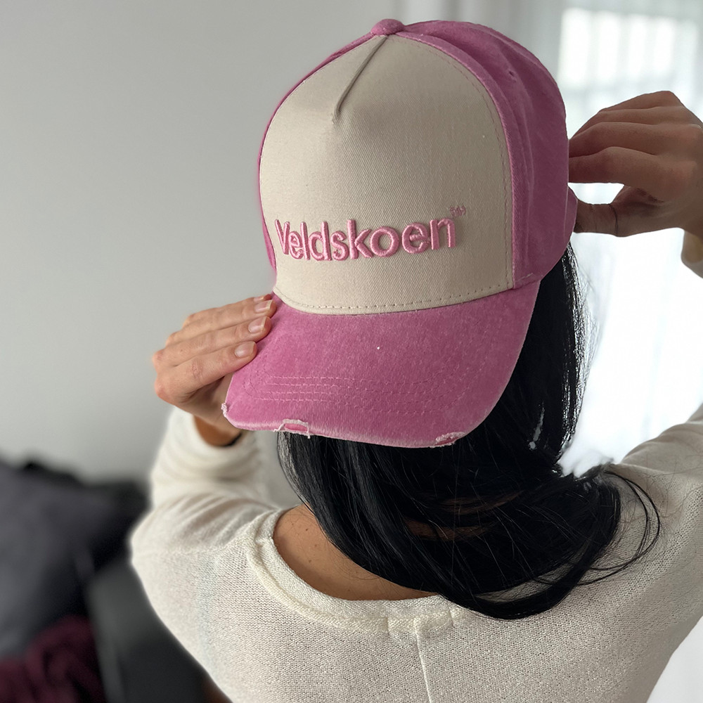 Pink Stone Washed Cap