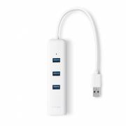 USB 3.0 to Gigabit Ethernet Network Adapter with 3-Port USB 3.0 Hub