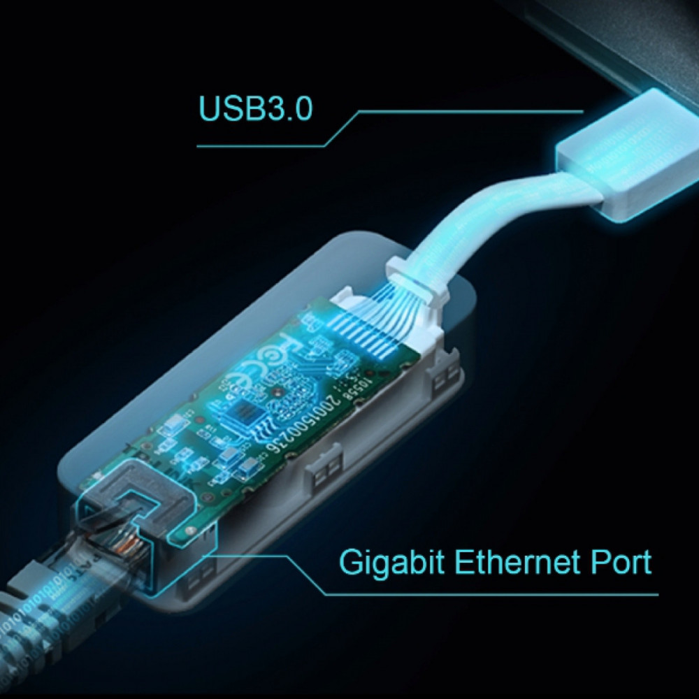 USB 3.0 to Gigabit Ethernet Network Adapter, 1 USB 3.0 connector