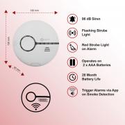 Smart WiFi Smoke Detector Alarm