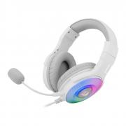 Over-Ear PANDORA USB (Power Only)|Aux (Mic & Headset) RGB Gaming Headset – White