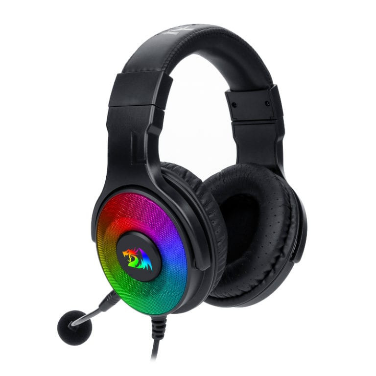 Over-Ear PANDORA USB (Power Only)|Aux (Mic & Headset) RGB Gaming Headset – Black