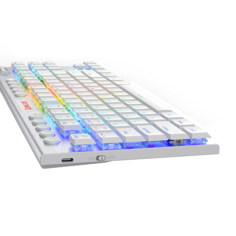 Horus 87Key RGB LED Super-Slim Aluminium Frame – White