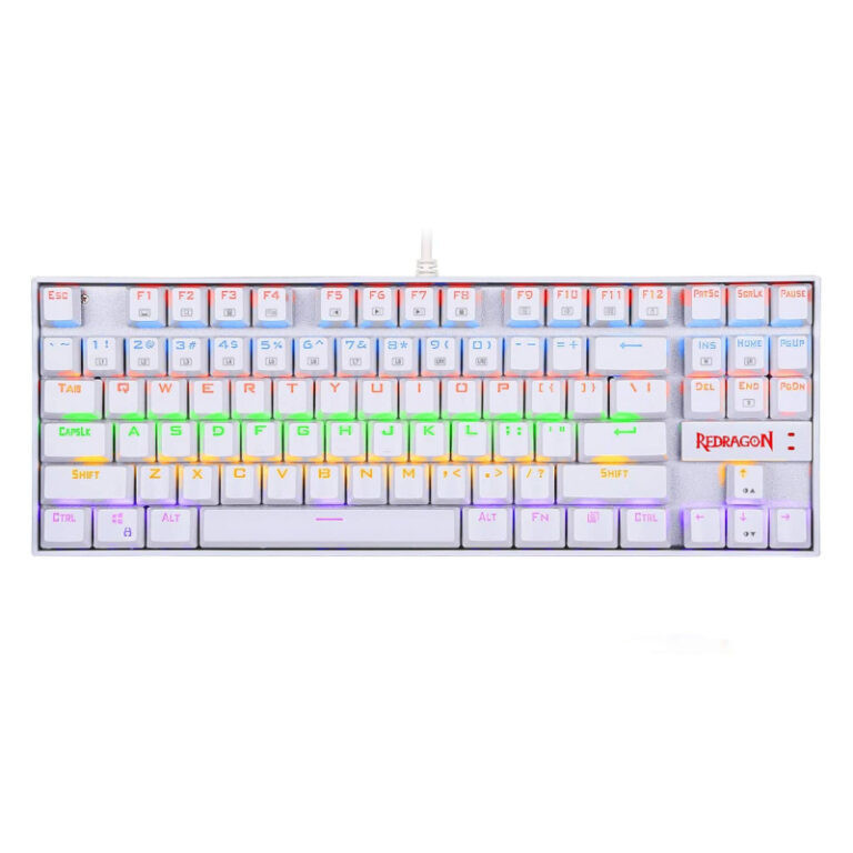 KUMARA Mechanical 87 Key|RGB Backlit Gaming Keyboard - White