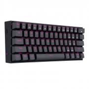 DRAGONBORN Wired Mechanical Keyboard Red LED 67Key Design - Black