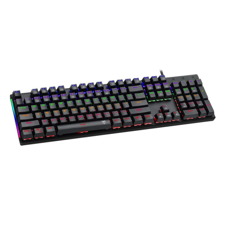 Naxos Rainbow Colour Lighting|150cm Cable|Mechanical Gaming Keyboard -Black