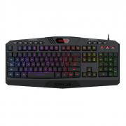 HARPE Membrane|RGB Backlit|12 Multimedia Keys|19 Non-Conflict Gaming Keyboard - Black