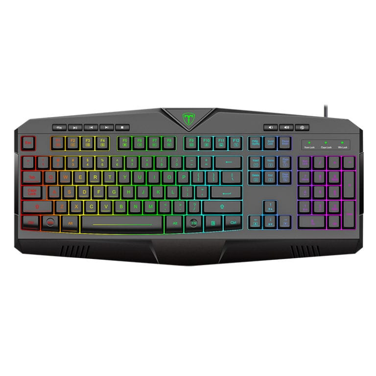 Submarine RGB Colour Lighting|104-107 Key|150cm Cable|19 Non-Conflict Keys Gaming Keyboard - Black