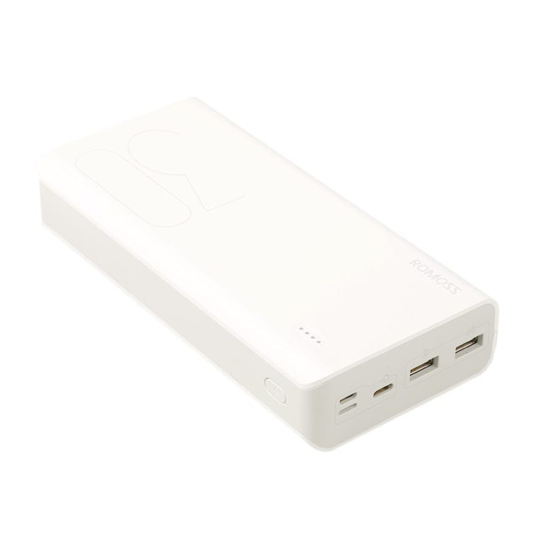 Pulse 30 30000mAh Input: Type-C|Micro USB|Lightning (8pin)|Output: 1 x USB 5V 2.1A|1 x USB 5V 1A Power Bank -White