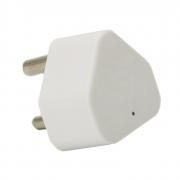 2 x USB 3-Prong Wall Charger White