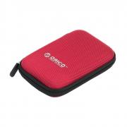 2.5 Inch Nylon Portable HDD Protector Case - Red