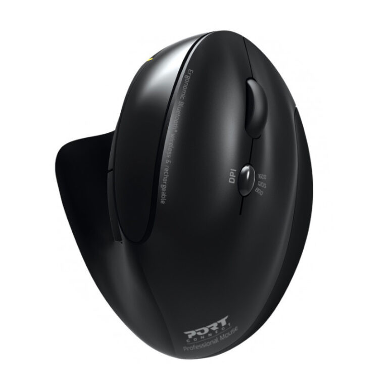 Wireless Rechargeable Ergonoc Mouse Bluetooth - Black