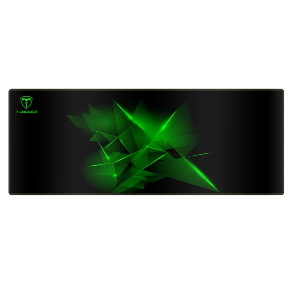 Geometry Large Size 780mm x 300mm x 3mm|Speed Design|Printed Gaming Mouse Pad Black and Green