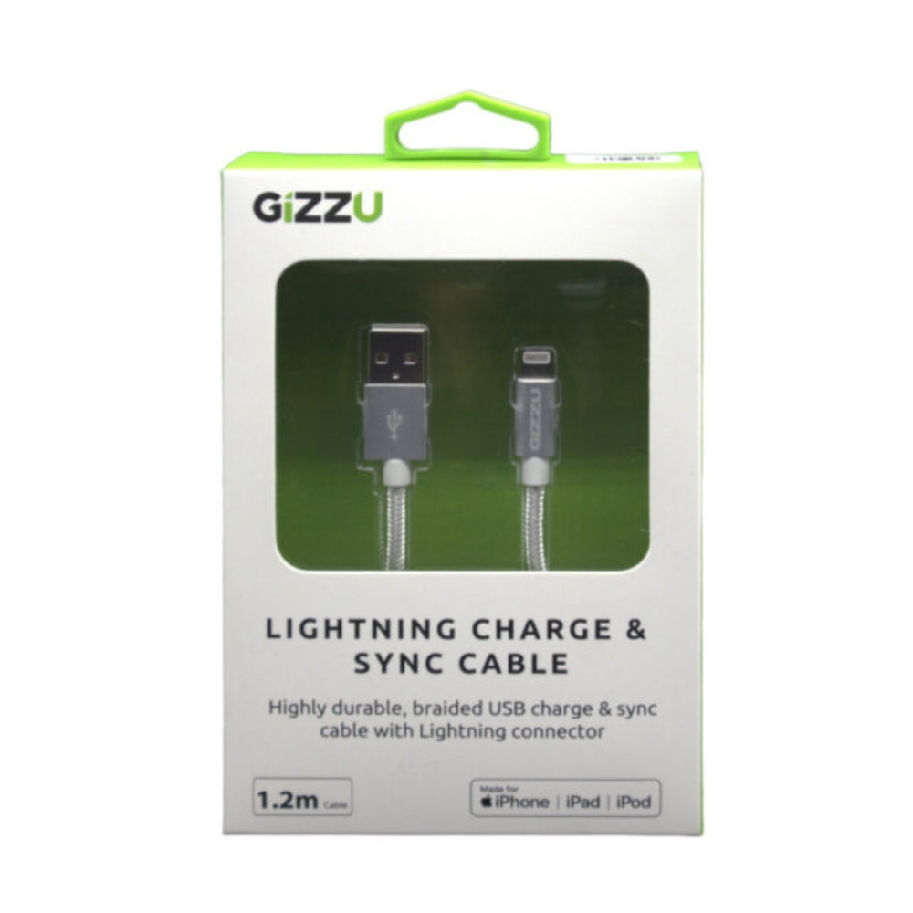 Lightning 1.2m Braided Cable -White