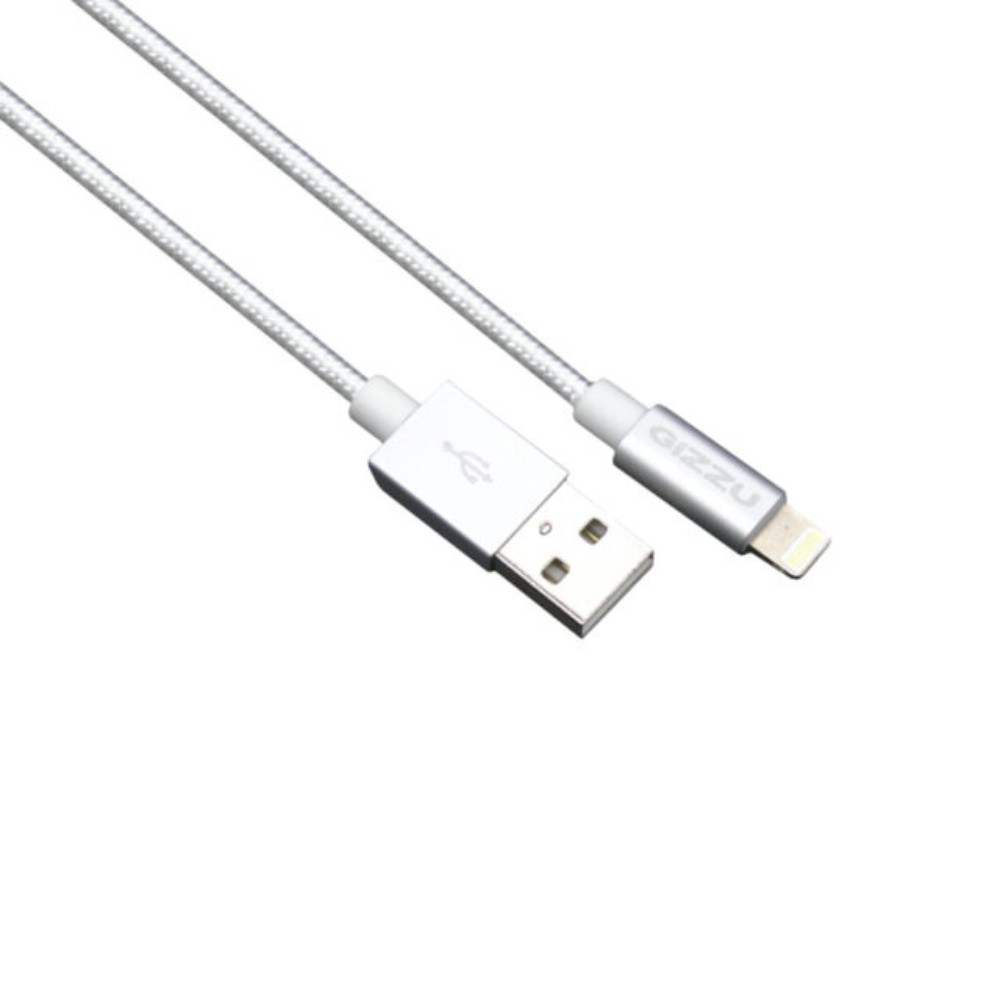 Lightning 2m Braided Cable - White