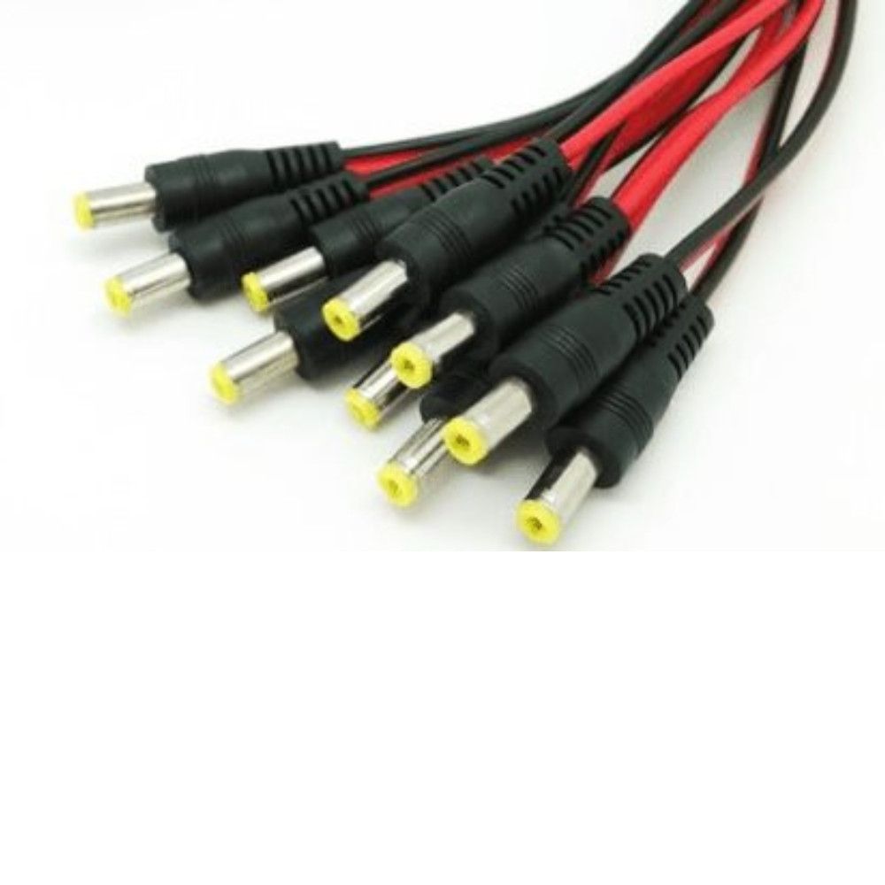 Pigtail Male Plug With Block 30cm 10 Pack