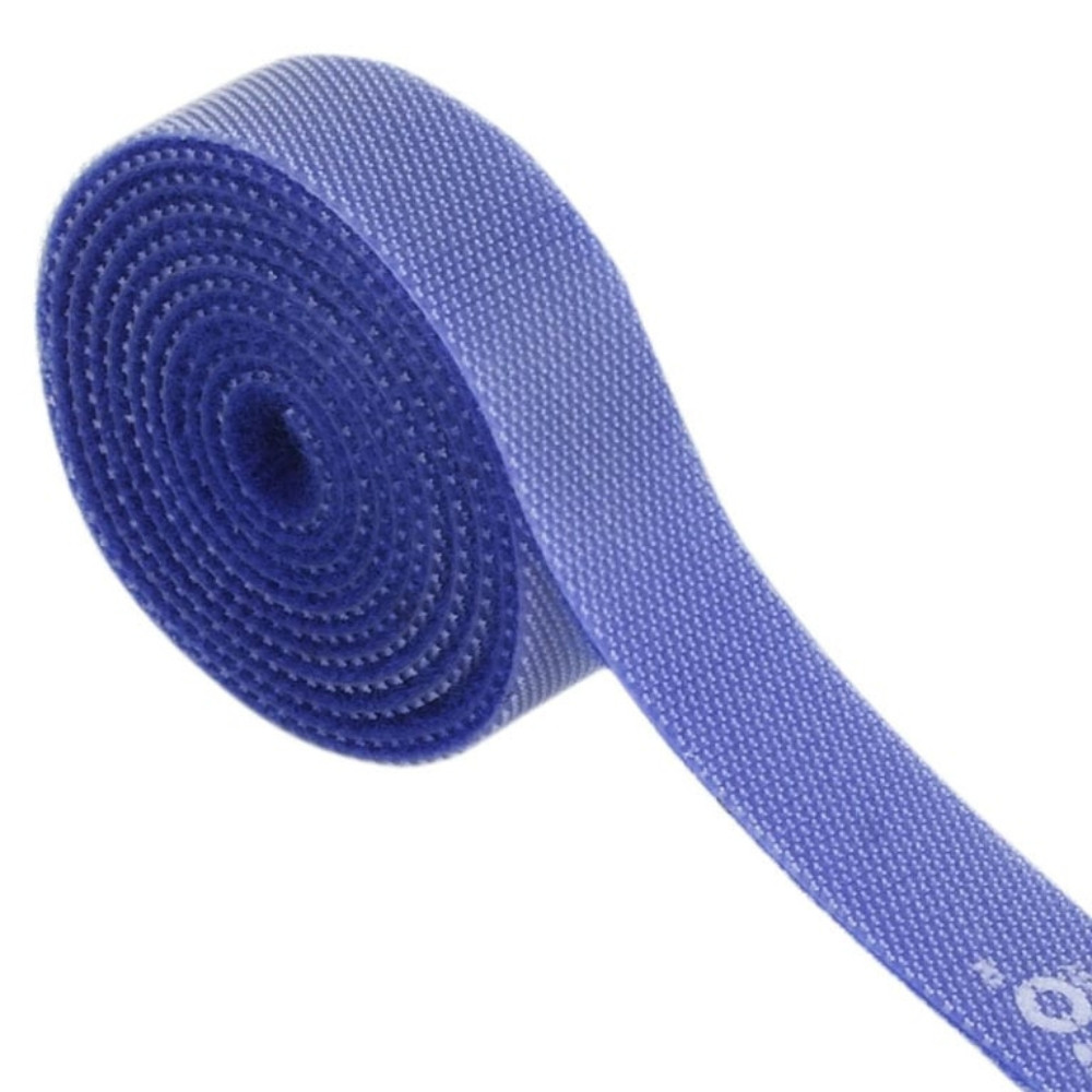 1m Hook & Loop Cable Tie - Blue