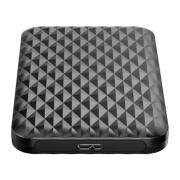 2.5″ 5Gbps|USB3.0|Diamond Pattern Design|Supports up to 4TB – Hard Drive Enclosure – Black