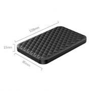 2.5″ 5Gbps|USB3.0|Diamond Pattern Design|Supports up to 4TB – Hard Drive Enclosure – Black