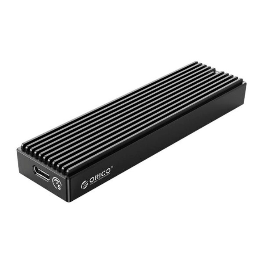 M.2 5Gbps|USB3.1-TYPE-C|Supports up to 2TB|15cm Cable – Hard Drive Enclosure – Black