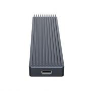 M.2 NVMe/non-NVMe|Type-C to Type-C/USB included|2TB Max SSD Enclosure – Grey