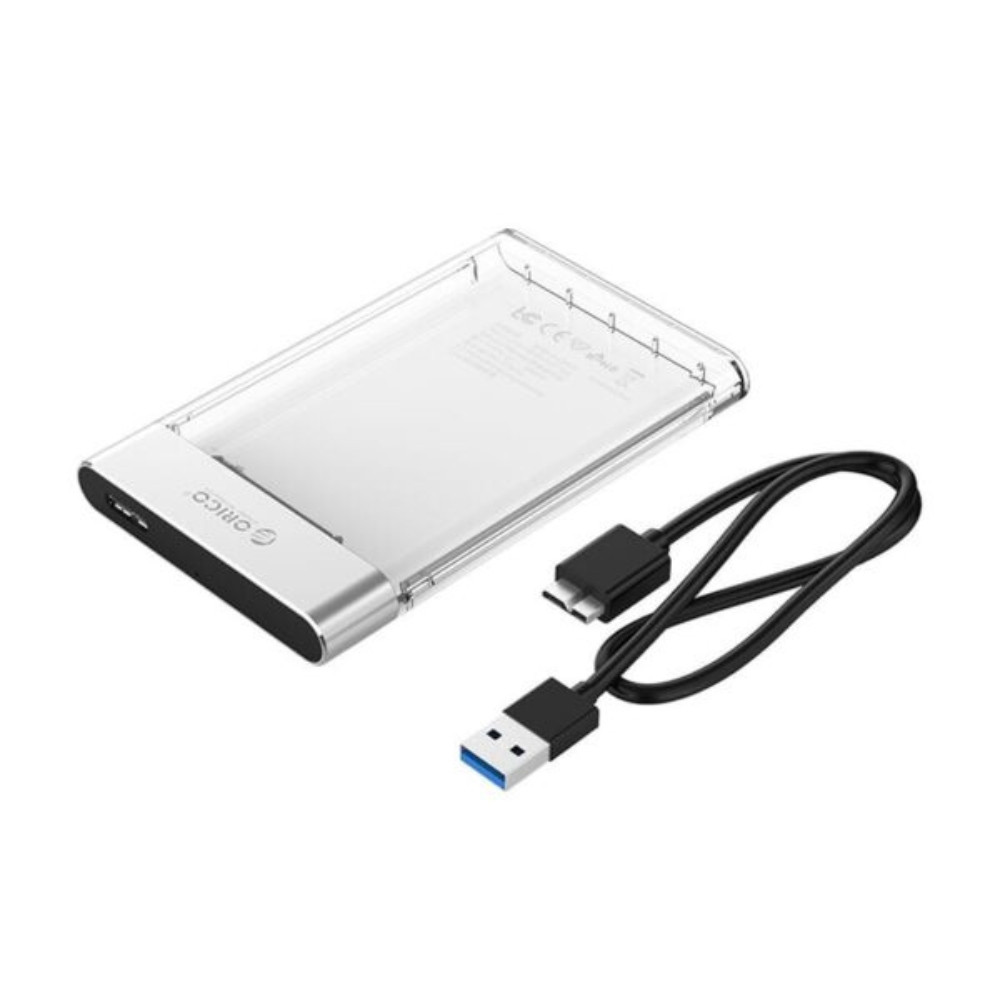 2.5″ USB3.0 HDD Enclosure Micro USB 3.0 – Transparent