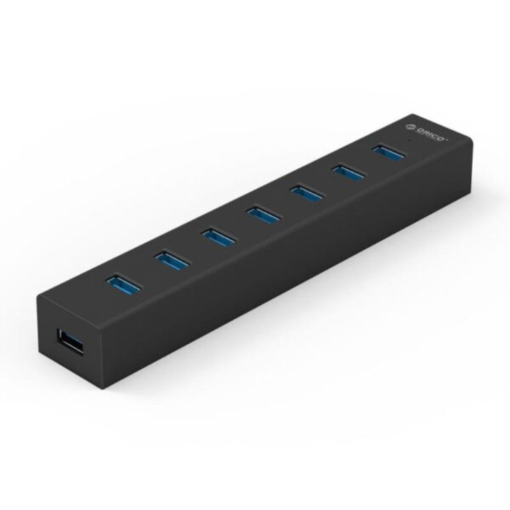 7 Port USB3.0 Aluminium Hub – Black