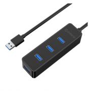 4 Port USB3.0 Hub - Black