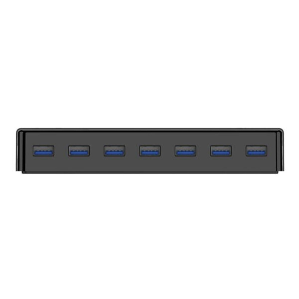 7 Port Additional Power USB3.0 Hub – Black
