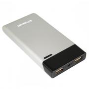 6000mAh External Dual USB Power Pack - Grey