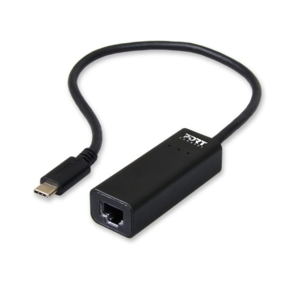 USB Type-C to RJ45 5Gbps 30cm Adapter - Black