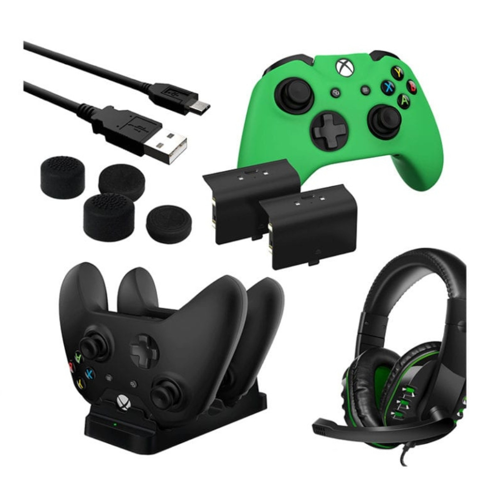 Player Pack 2xBattery Pack|1xCharge Cable|1xCharging Station|1xHeadset|1xStandard Thumb Grip Pack