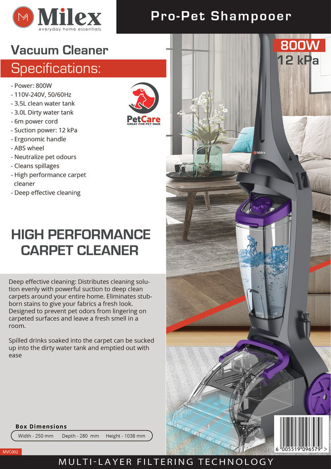 800W Pet-Pro Shampooer Vacuum Cleaner