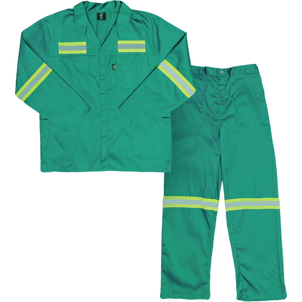Paramount Polycotton Reflective Conti Suit - Emerald Green