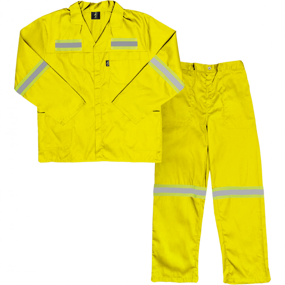 Paramount Polycotton Reflective Conti Suit - Yellow