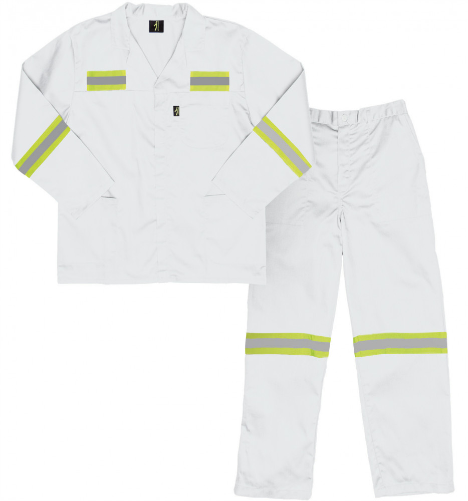 Paramount Polycotton Reflective Conti Suit - White
