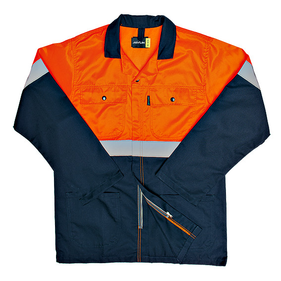 Hi-Vis Two Tone Conti Suit Jacket - Navy & Orange