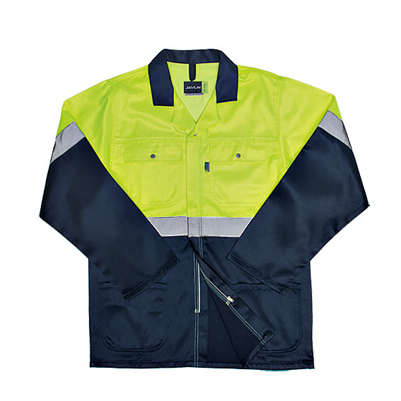 Hi-Vis Two Tone Conti Suit Jacket - Navy & Lime